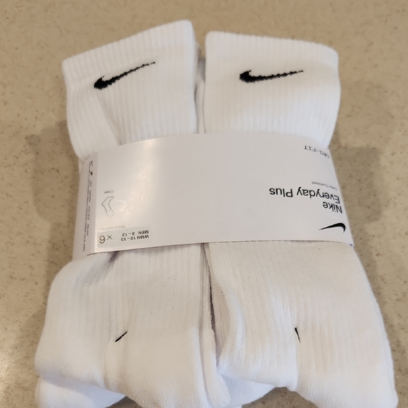 Nike Dri-Fit Everyday Plus Athletic Crew Socks 6 Pack Men's Size 8-12 - Picture 1 of 5